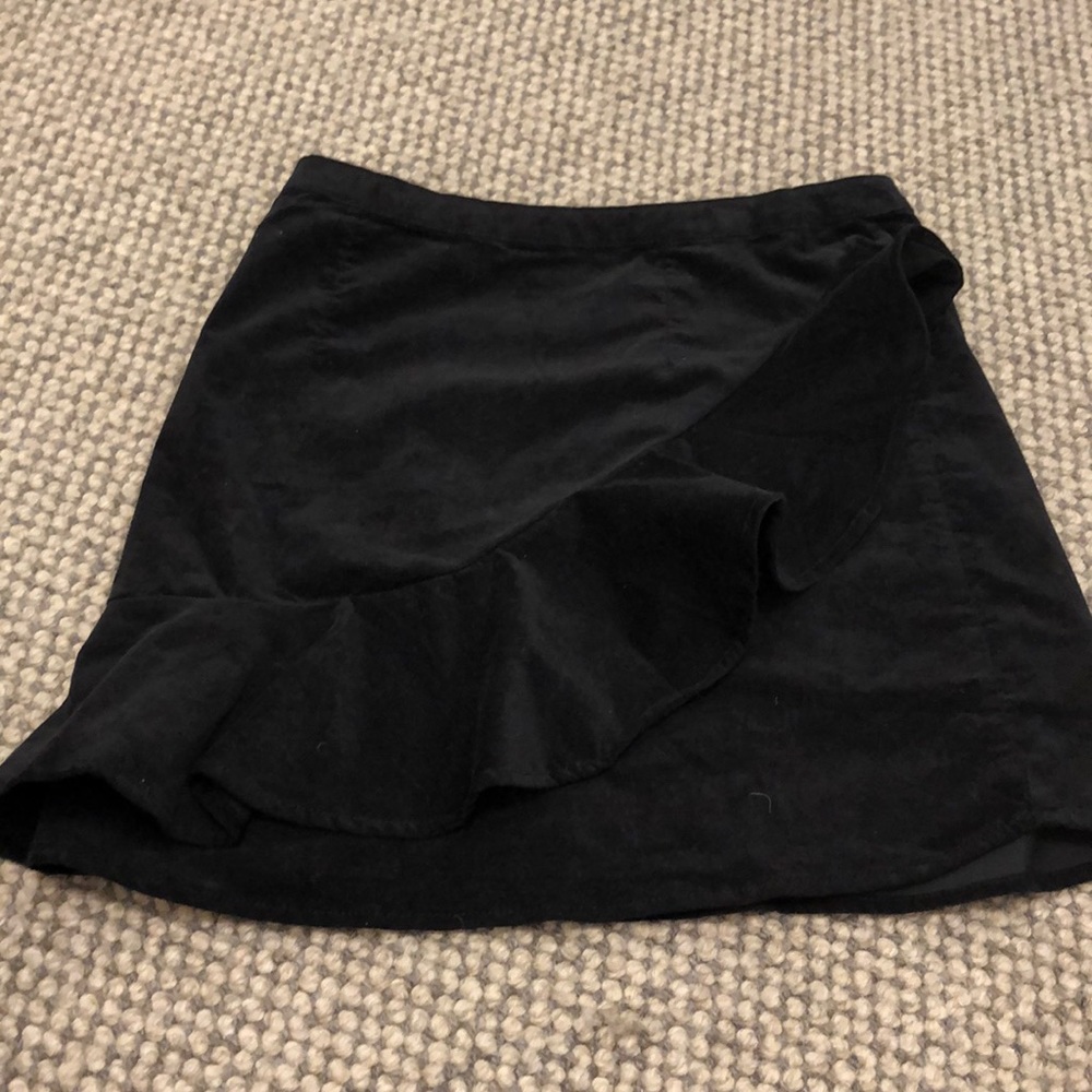 Black suede bp skirt